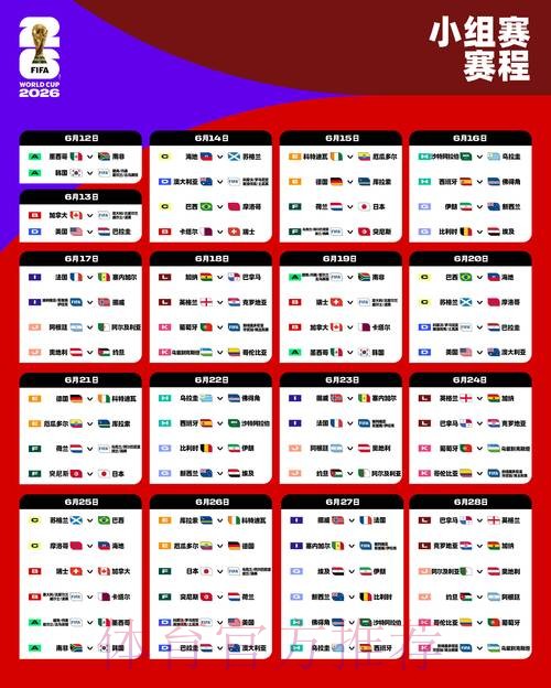 2026世界杯赛程今日观看指南实时查看